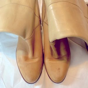 FRYE VINTAGE TAN LEATHER BOOTS Size 7 M Pre-Owned